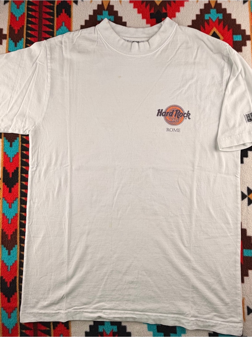 Vintage Hard Rock Cafe Rome Heavyweight T-Shirt Medium
